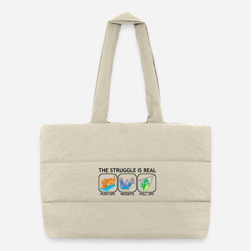 dinosaurier Puffer-Einkaufstasche