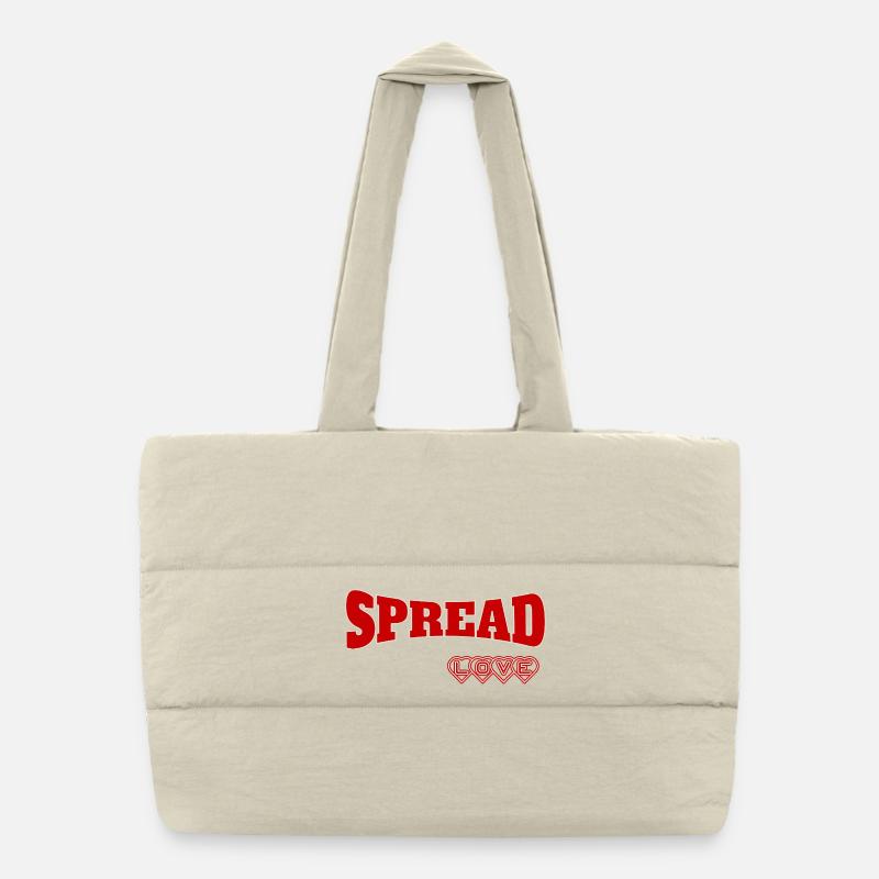 Design expressif de l’amour de la propagation Sac shopping matelassé