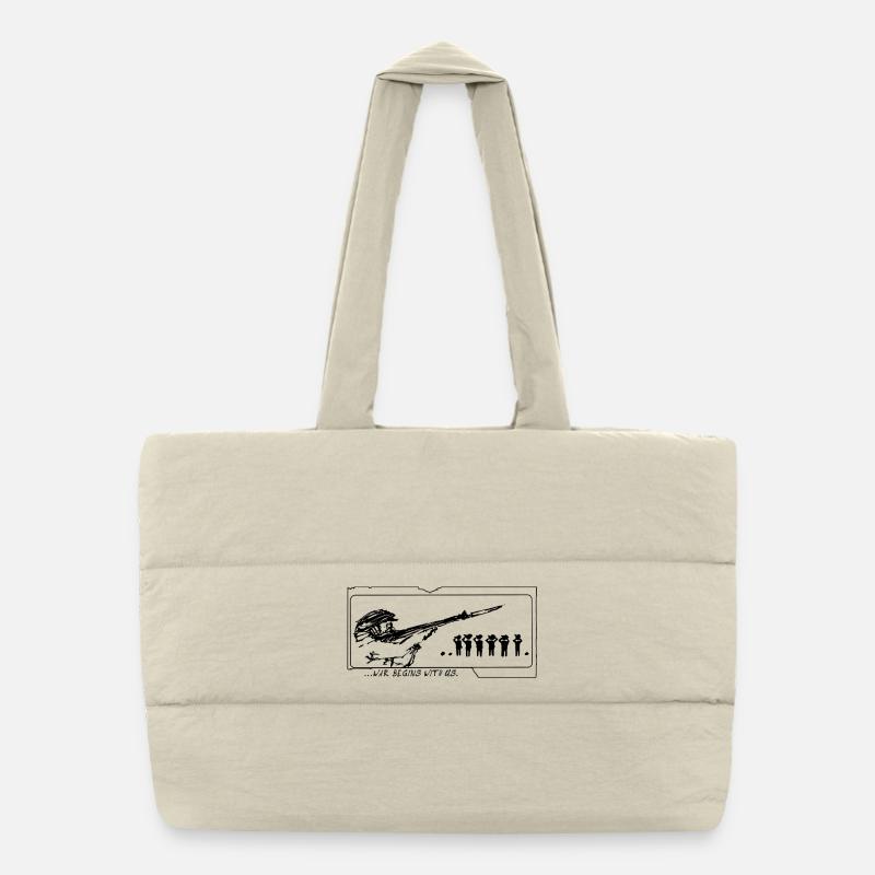 Spread Peace Puffer-Einkaufstasche