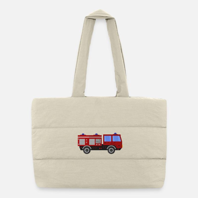 Feuerwehrauto Puffer-Einkaufstasche