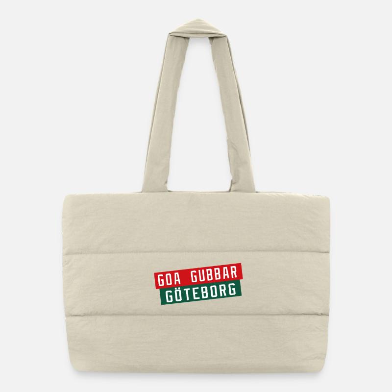 Göteborg Goa Gubbar Puffer-Einkaufstasche