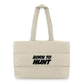Né pour la chasse - Sac shopping matelassé - blanc naturel - Devant