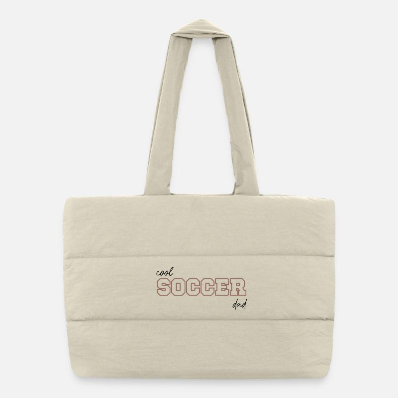 Cool soccer dad Puffer Shopping Bag