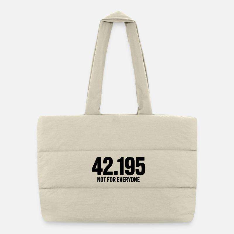 Marathon 42.195 Not for everyone Puffer Shopping Bag