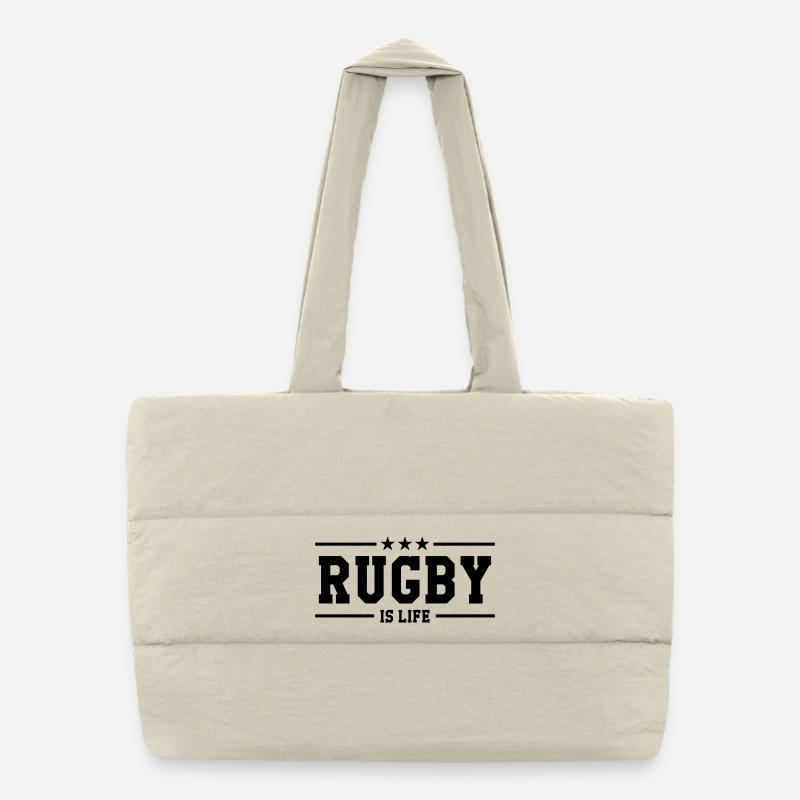 Rugby Puffer-Einkaufstasche