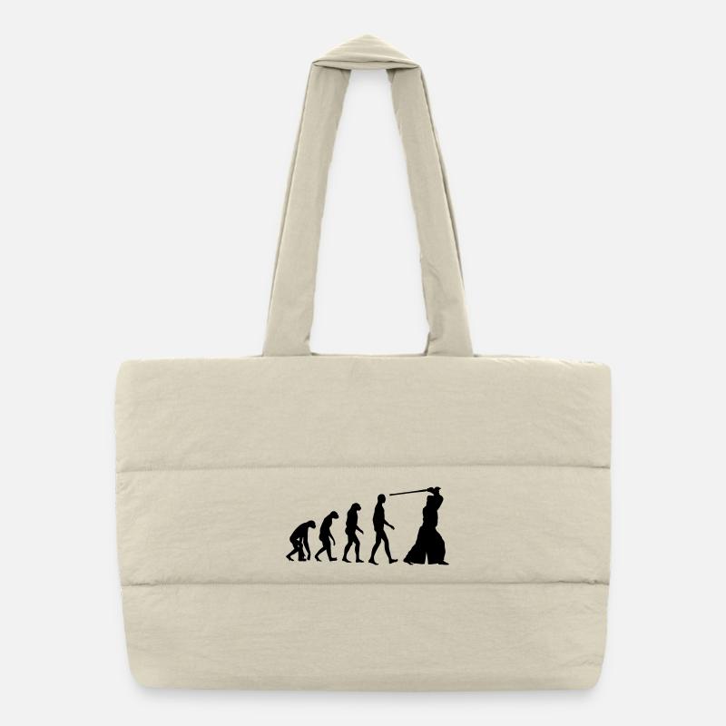 Kendo / Kendoka / Martial Arts / Samurai Puffer Shopping Bag