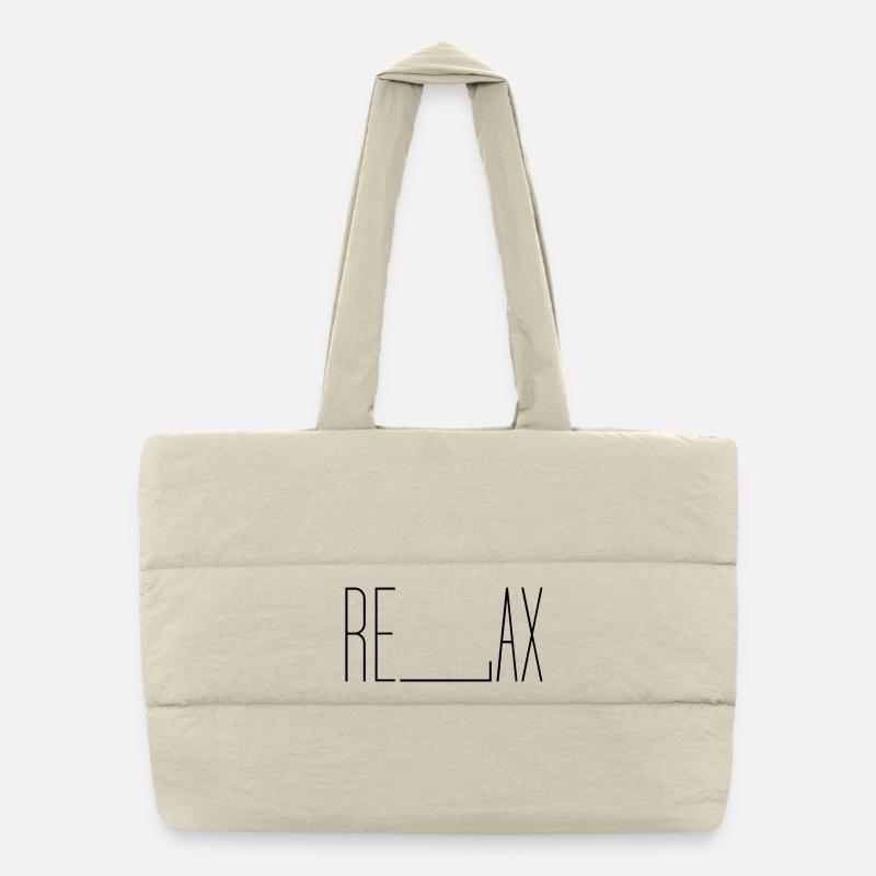 Relax - Puffer Shopping Bag - natural