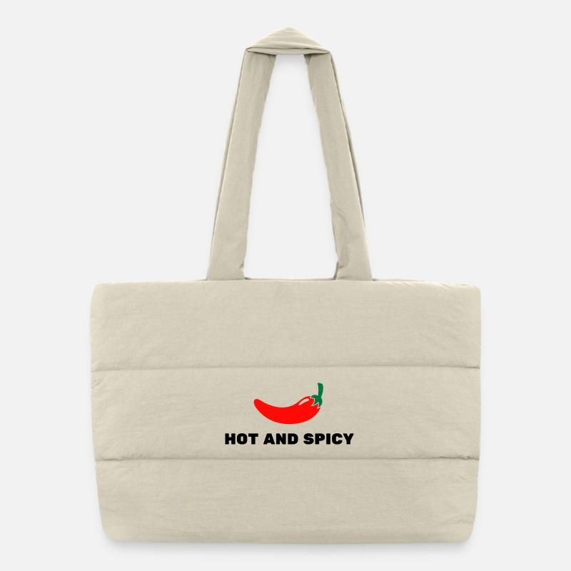 Scharf und würzig Puffer-Einkaufstasche