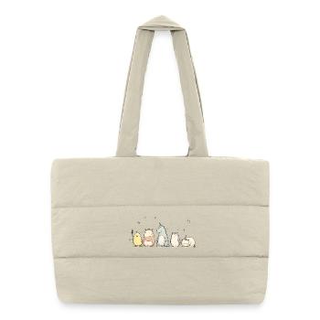 Cutie army - Puffer Shopping Bag - natural - Front