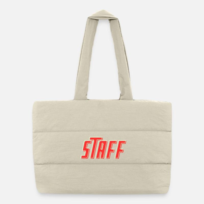STAFF Team Member - Personal - Crew - Mitarbeiter Puffer-Einkaufstasche