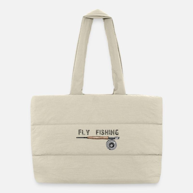 Fly fishing Puffer-Einkaufstasche