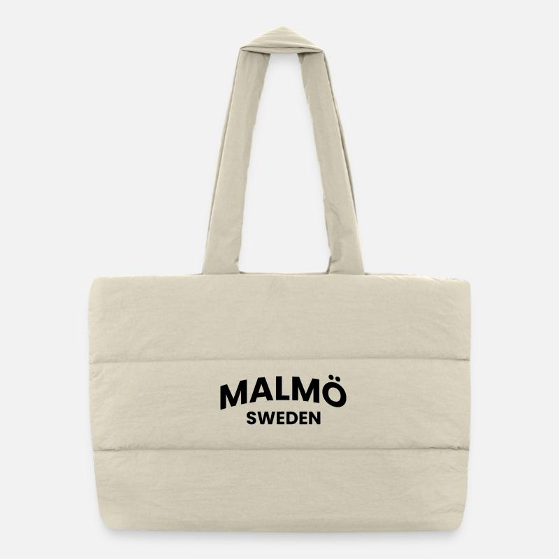 Malmö, Schweden Puffer-Einkaufstasche