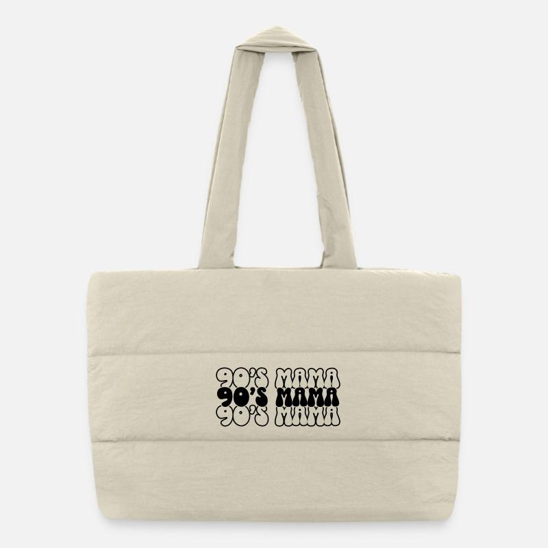 90s Mama SVG – Retro Mama Design Sac shopping matelassé