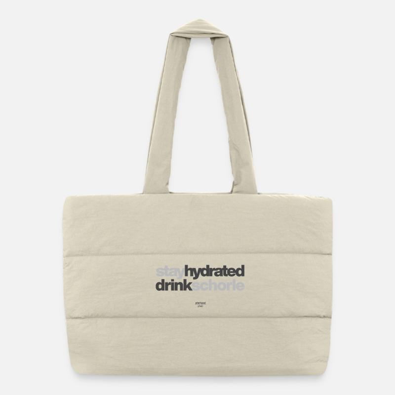 Stay Hydrated Drink Spritzer Puffer Shopping Bag