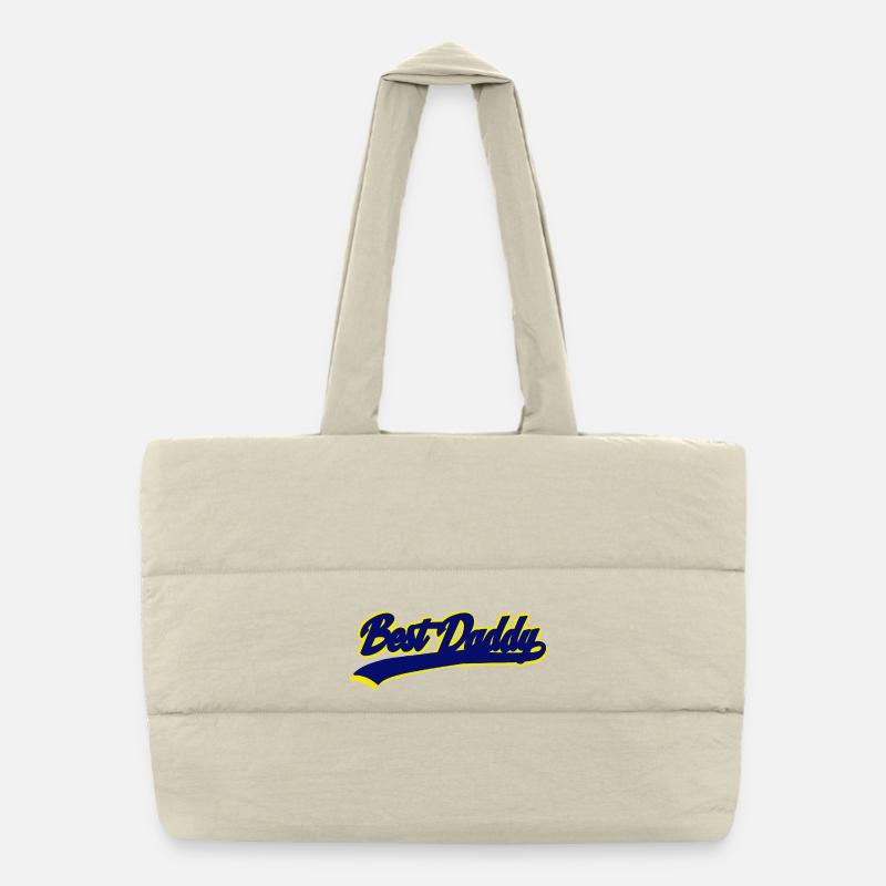 Meilleure typographie Daddy Retro Sport Sac shopping matelassé
