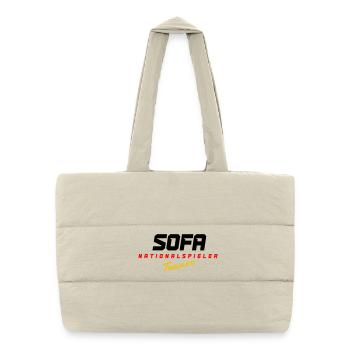Sofa Nationalspieler - Puffer-Einkaufstasche - Naturweiß - Vorne