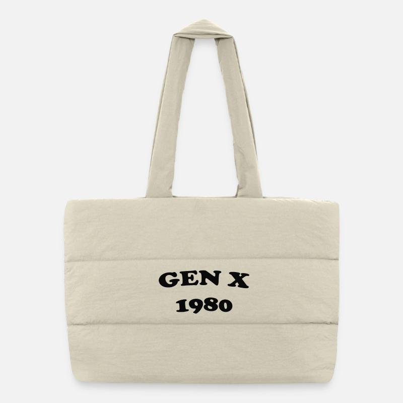 Gen X 1980 Retro Puffer-Einkaufstasche