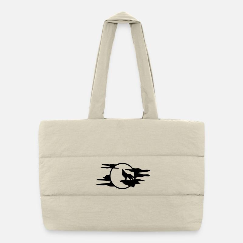 Le loup noir Sac shopping matelassé