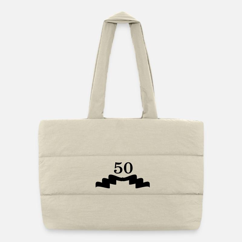 Façonner votre propre 50e anniversaire cinquante ans Sac shopping matelassé
