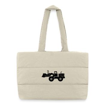 Transparent Bulldozer - Puffer Shopping Bag - natural - Front