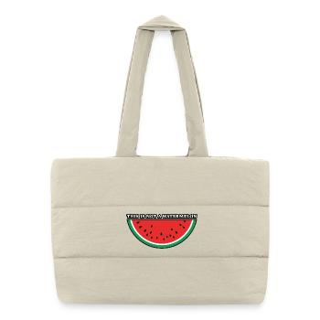 This Is Not A Watermelon - Puffer Shopping Bag - natural - Front