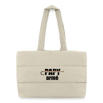 Armed Grandpa - Puffer Shopping Bag - natural - Front
