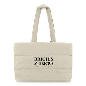 Expression abstraite aux couleurs vives - Sac shopping matelassé - blanc naturel - Devant