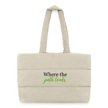 Where the Path Leads Spontaneous Journey	 - Puffer Shopping Bag - natural - Front