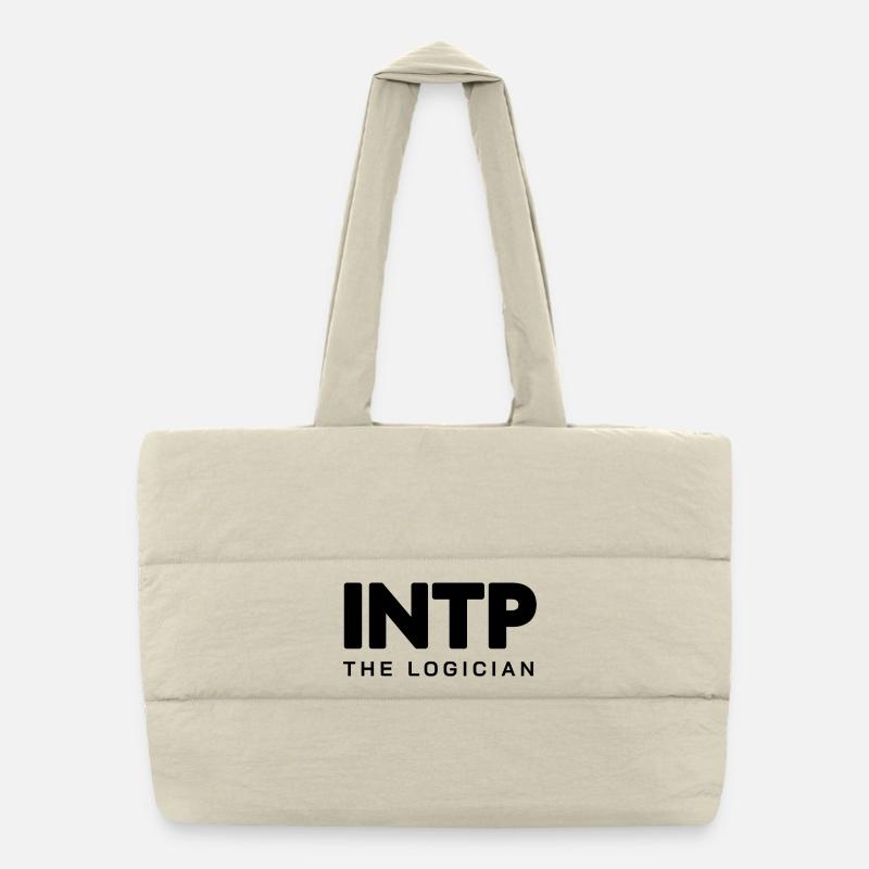 INTP – The Logician | Minimalist design Puffer Shopping Bag