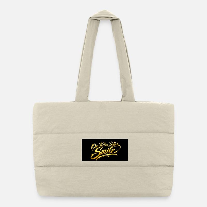 Million Dollar Smile Puffer Shopping Bag