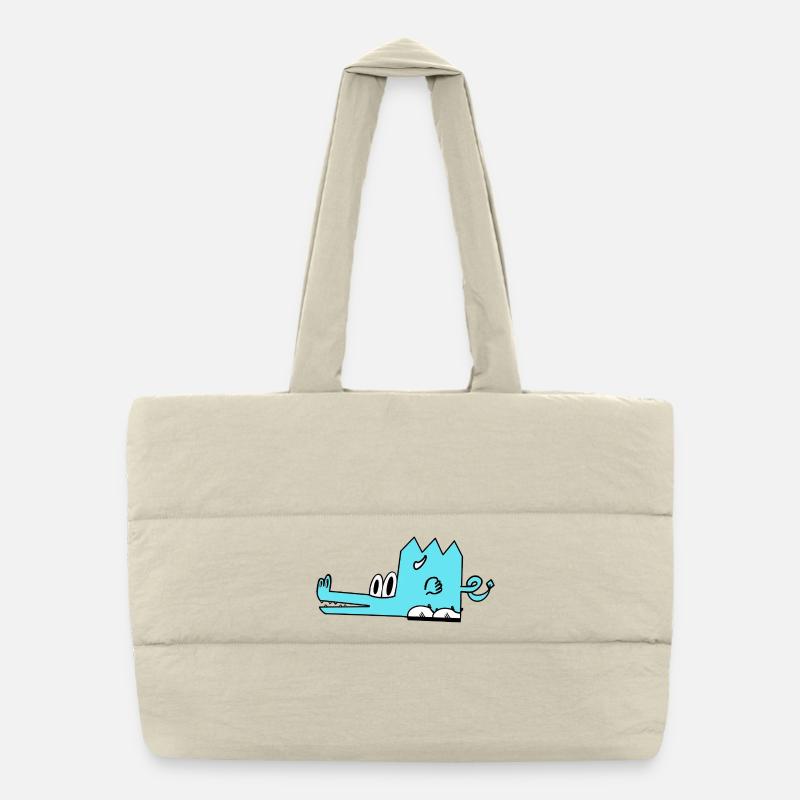 Cindor the dragon - Puffer Shopping Bag - natural