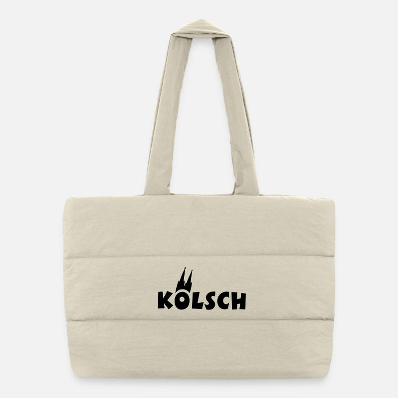 Köln Kölsch Kölner Dom Puffer-Einkaufstasche
