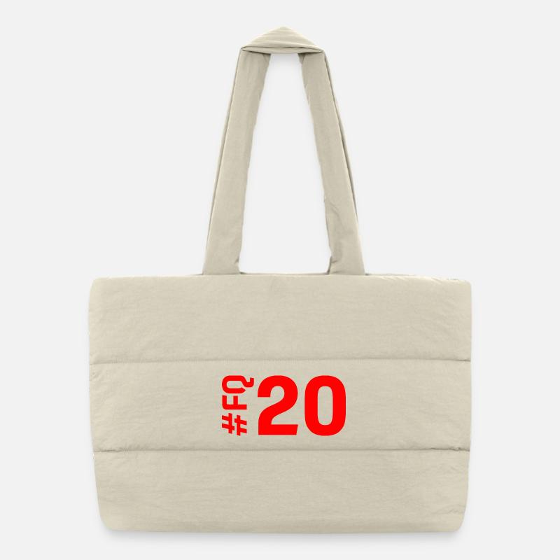 FQ20 - Sac shopping matelassé - blanc naturel