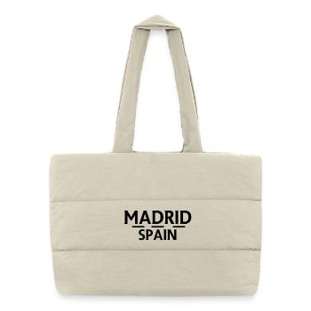 Madrid – Spain - Puffer Shopping Bag - natural - Front