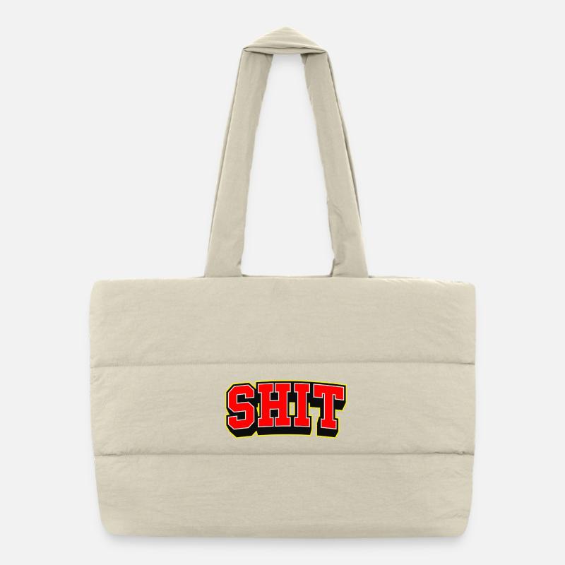 Logo de la merde sportive en gras Sac shopping matelassé