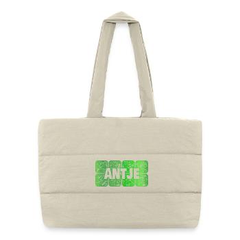 Antje - Puffer-Einkaufstasche - Naturweiß - Vorne