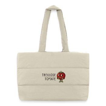 Tomate infidèle - Sac shopping matelassé - blanc naturel - Devant