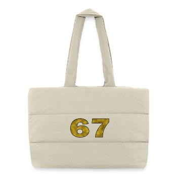 Golden 67 - Puffer Shopping Bag - natural - Front