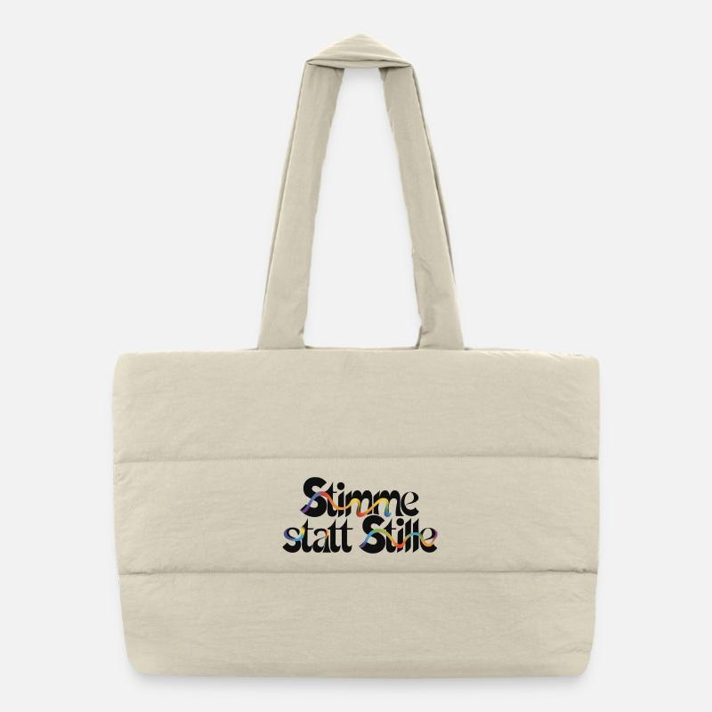 Motif de déclaration sympa pour un courage plus civilisé Sac shopping matelassé