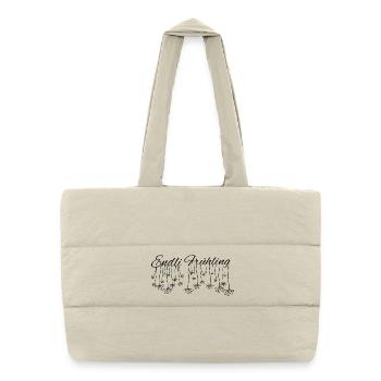 endli spring - finally spring, beginning of spring - Puffer Shopping Bag - natural - Front
