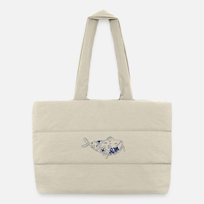 Nagez à votre façon Sac shopping matelassé