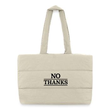 no thanks - Puffer Shopping Bag - natural - Front