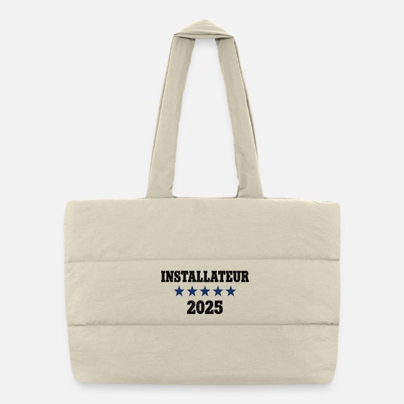 2025 Plumber Occupation Plumber Job Work Puffer Shopping Bag