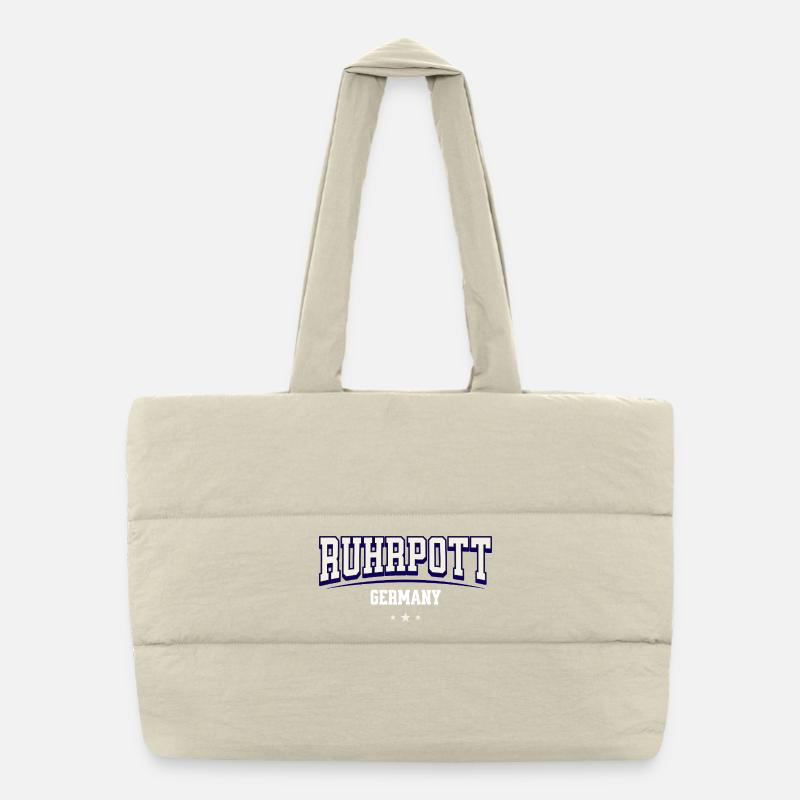 Style du collège Ruhrpott Germany Sac shopping matelassé
