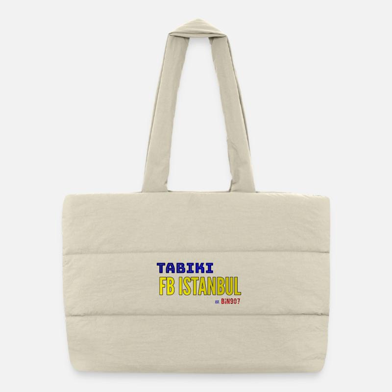 TABIKI FB ISTANBUL Contrast Design Sac shopping matelassé