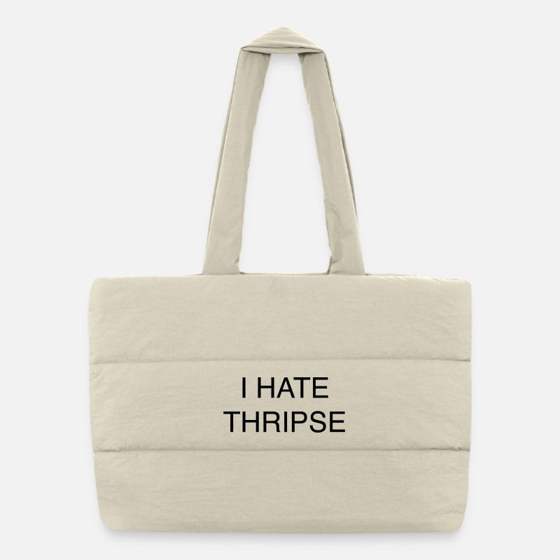 I HATE THRIPSE Puffer-Einkaufstasche