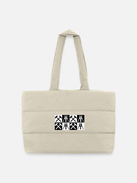 RUHRPOTT NEGATIV - Gesteppte Shopping Bag - Naturweiß