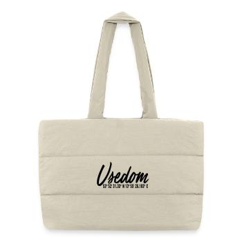 island usedom shirt - Puffer Shopping Bag - natural - Front