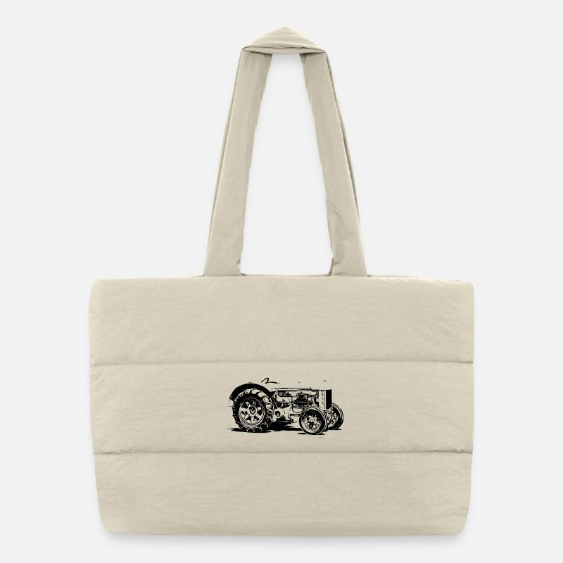 Ancien tracteur modèle F Sac shopping matelassé