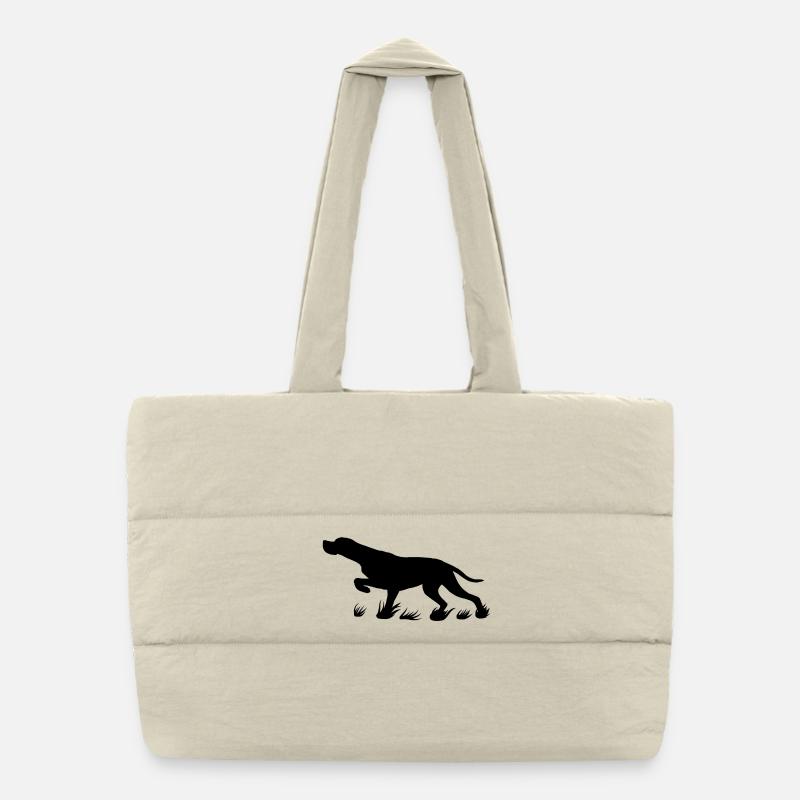 pointeur noir saillant Sac shopping matelassé